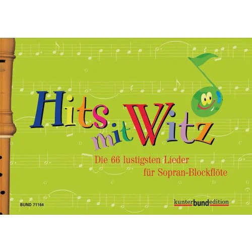 תווים לחלילית סופרן Hits mit Witz - The 66 Funniest Songs
