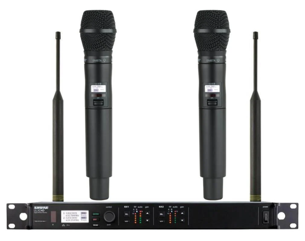 מערכת אלחוטית כפולה ULXD24ESM87A מבית