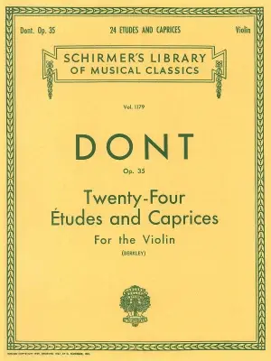 dont 24 etudes and caprices for violin op 35