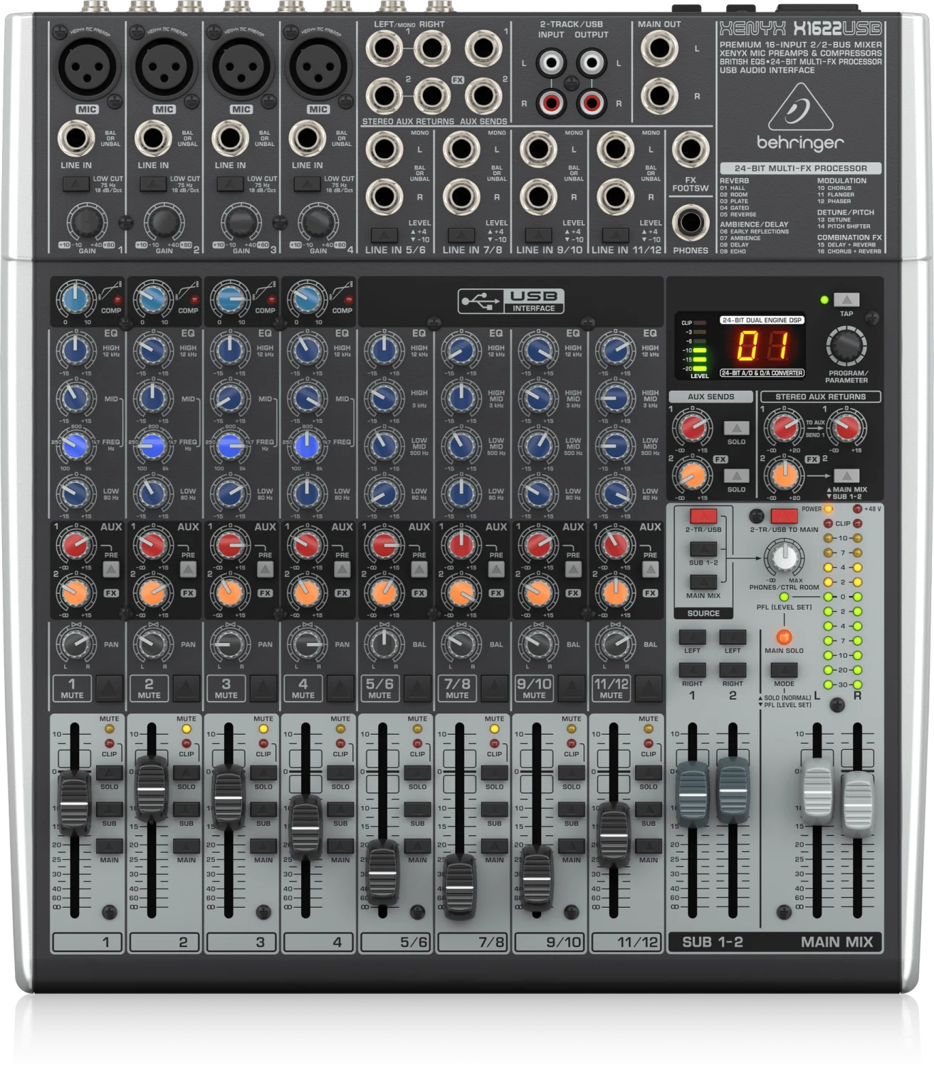 מיקסר Behringer XENYX X1622USB