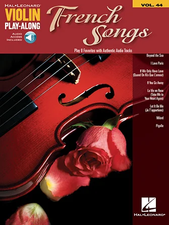 French Songs - Violin Play-Along Volume 44