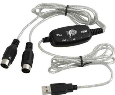 כבל ממשק MIDI IN/OUT - USB