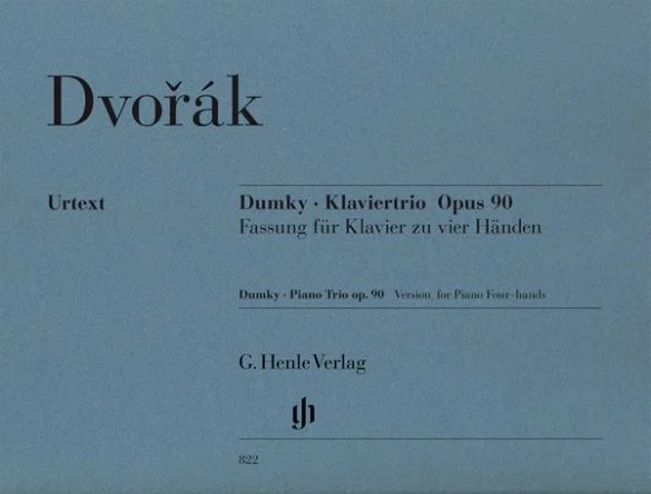 ספר תווים Dvorák: Dumky · Piano Trio op. 90, Version for Piano Four-hands