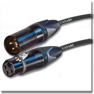 כבל מיקצועי CANARE XLR XLR NEUTRIK שלש מטר