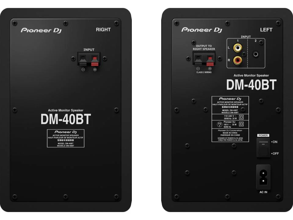 זוג מוניטורים אולפניים שולחניים DM-40BT עם טכנולוגית Bluetooth מבית PIONEER - תמונה 3