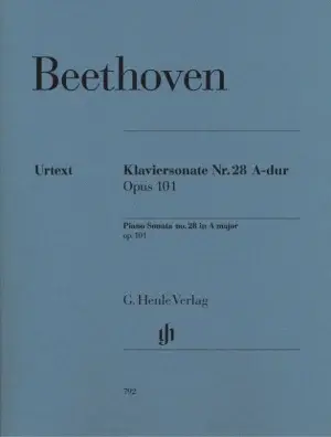ספר תווים Beethoven Piano Sonata no. 28 A major op. 101