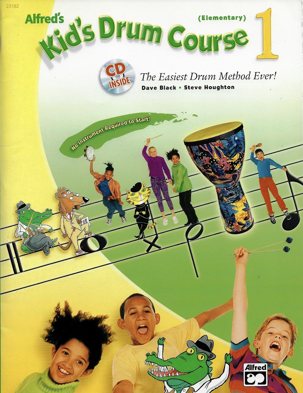 ספר תווים לתופים Alfred's Kid's Drumset Course