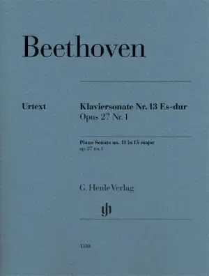 ספר תווים Beethoven Piano Sonata no. 13 E flat major op. 27 no. 1