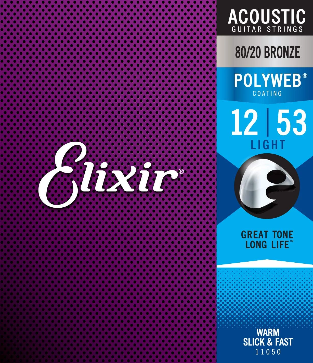 סט מיתרים לאקוסטית Elixir Polyweb 0.12