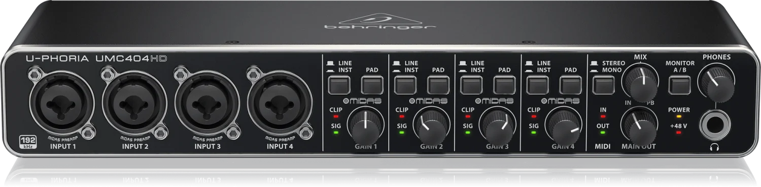 כרטיס קול דגם UMC404HD מבית BEHRINGER - תמונה 2
