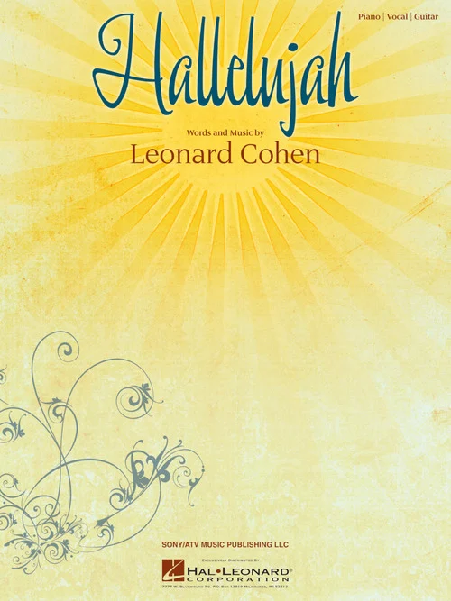 ספר תווים Hallelujah Leonard Cohen