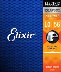 סט מיתרים לחשמלית 7 מיתרים Elixir Nanoweb 10-56