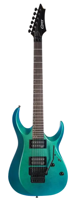 גיטרה חשמלית עם פלויד CORT X300 Flip Blue H,H EMG PU
