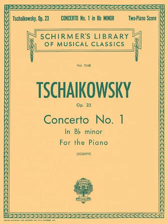 ספר תווים Tchaikovsky Concerto No. 1 in B-flat minor, Op. 23