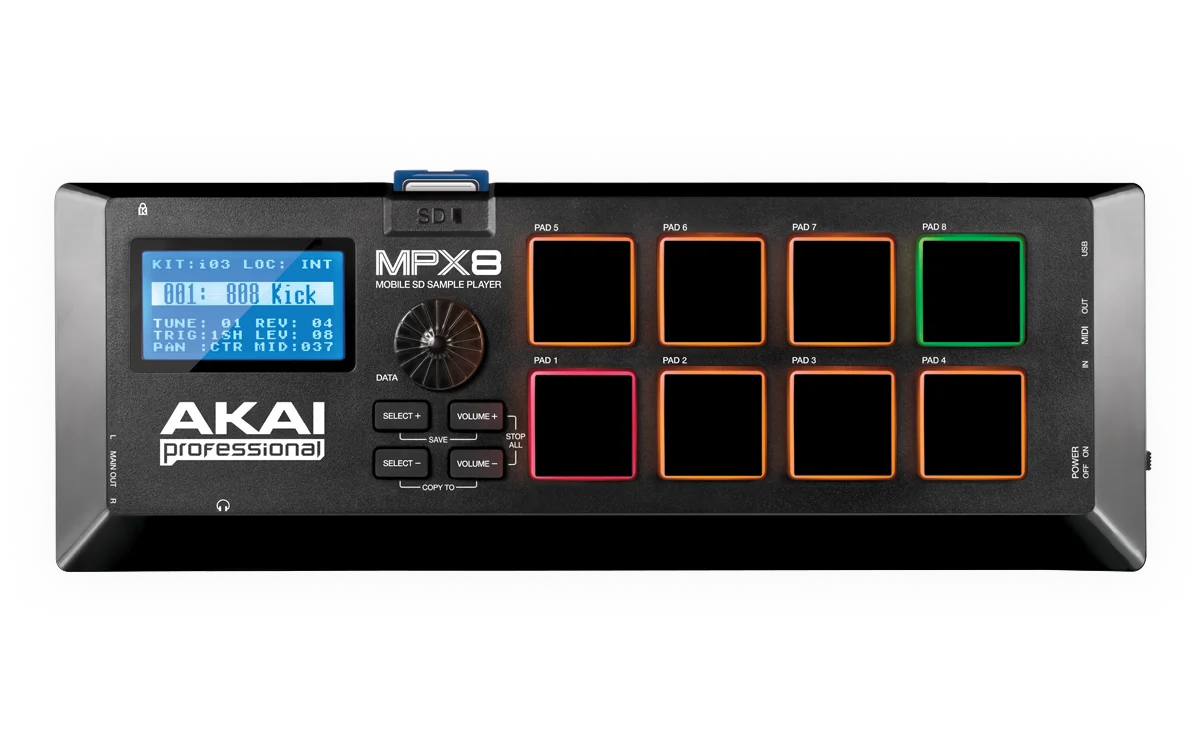 קונטרולר קומפקטי AKAI Professional MPX8 - תמונה 2