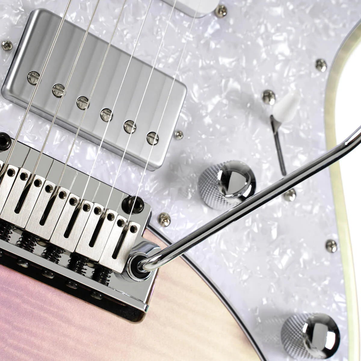 גיטרה חשמלית CORT G280 SELECT TCP Flamed Maple Top HSS Trans Chameleon Purple - תמונה 4