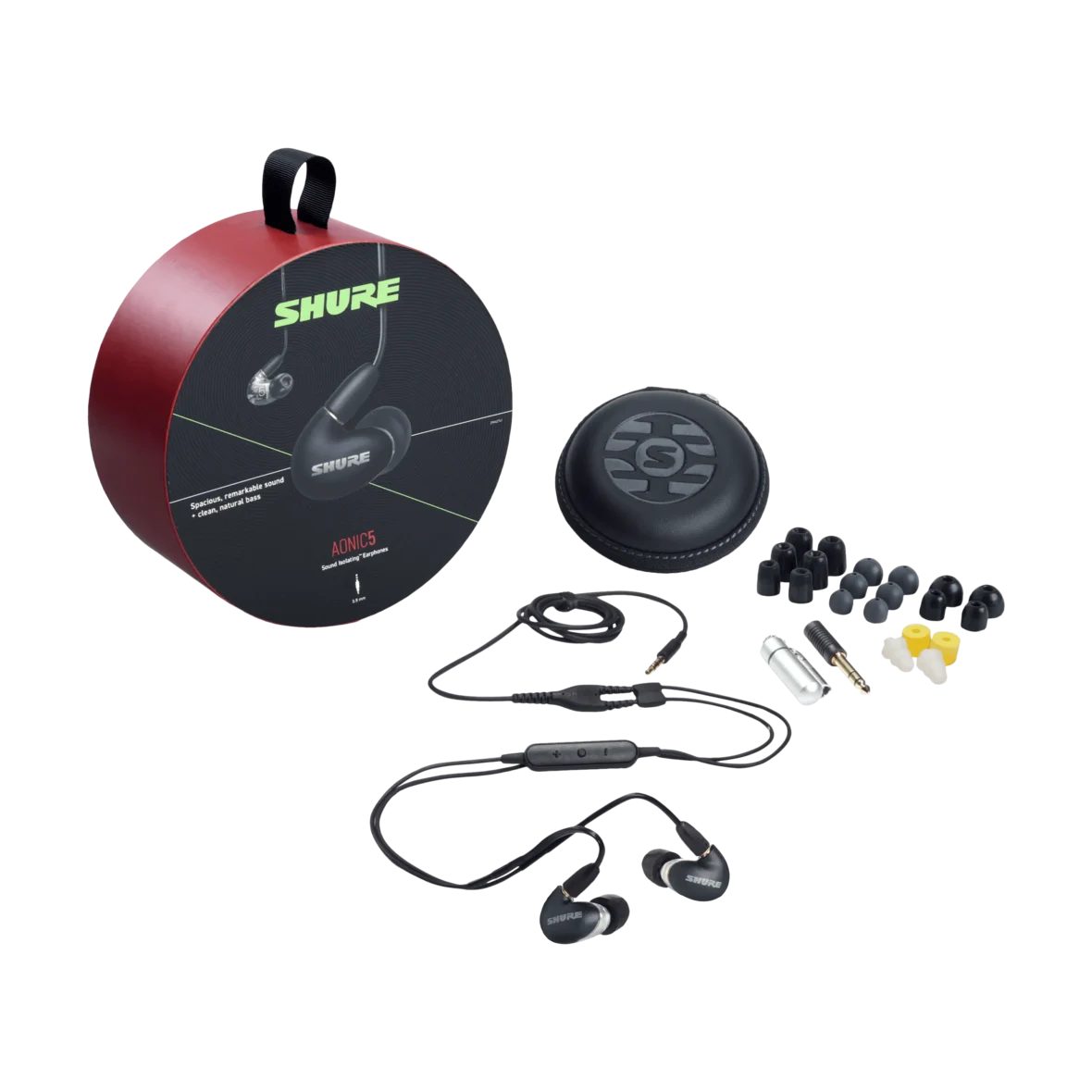 אוזניות Shure AONIC 5 In-ear בצבע שחור - תמונה 2