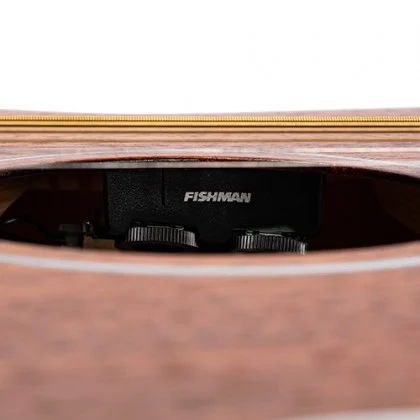גיטרה אקוסטית שחורה מוגברת Cort AF590MF BOP Fishman - תמונה 5