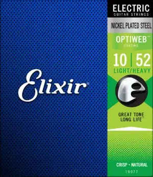 סט מיתרים לחשמלית Elixir Optiweb 0.10-0.52