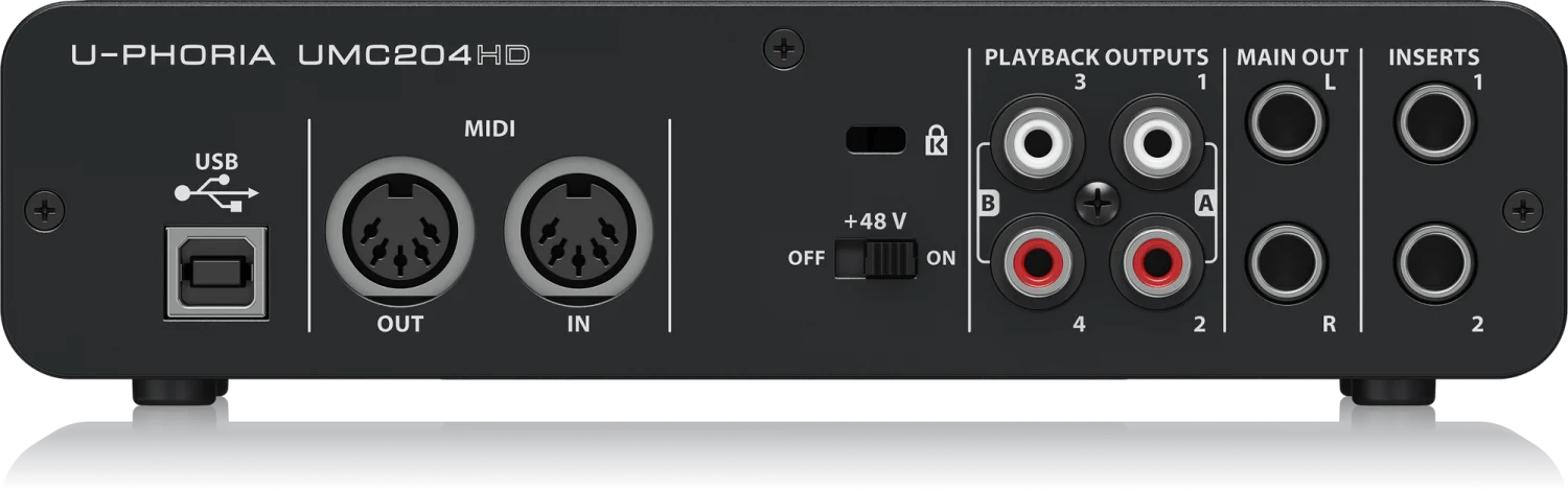 כרטיס קול דגם UMC204HD מבית BEHRINGER - תמונה 2