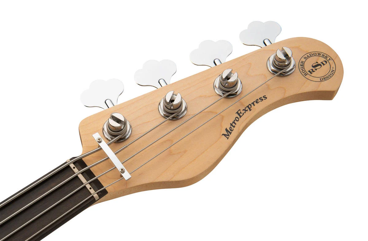 גיטרה בס פרטלס אקטיבית 4 Sadowsky 21 Fret Hyprid PJ Bass 4 BK SHP CHR FRETLESS - תמונה 4