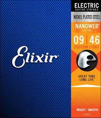 סט מיתרים לחשמלית 0.46-ELIXIR NANOWEB 12027 0.09