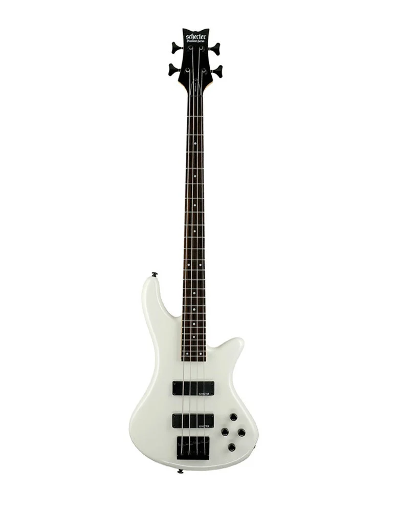 גיטרה בס Schecter Stiletto Deluxe 4 WHT