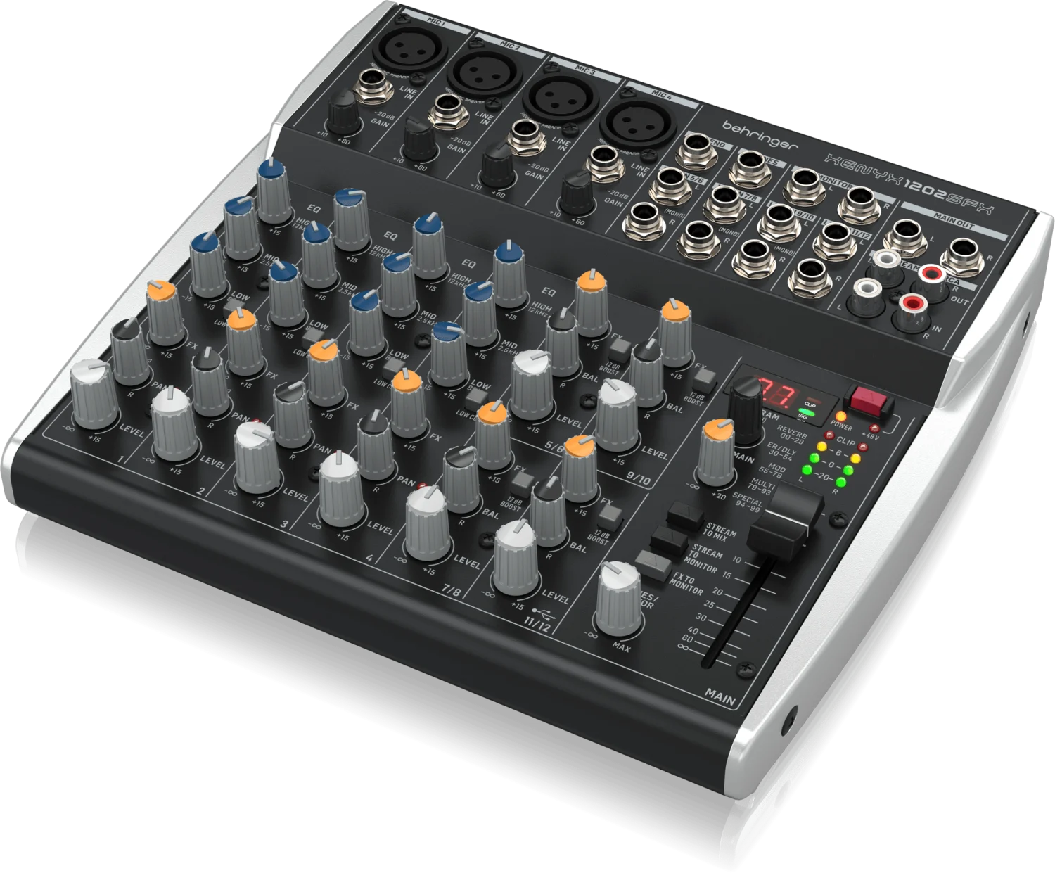מיקסר 4 מונו, 4 סטריאו Behringer Xenyx 1202SFX USB - תמונה 4
