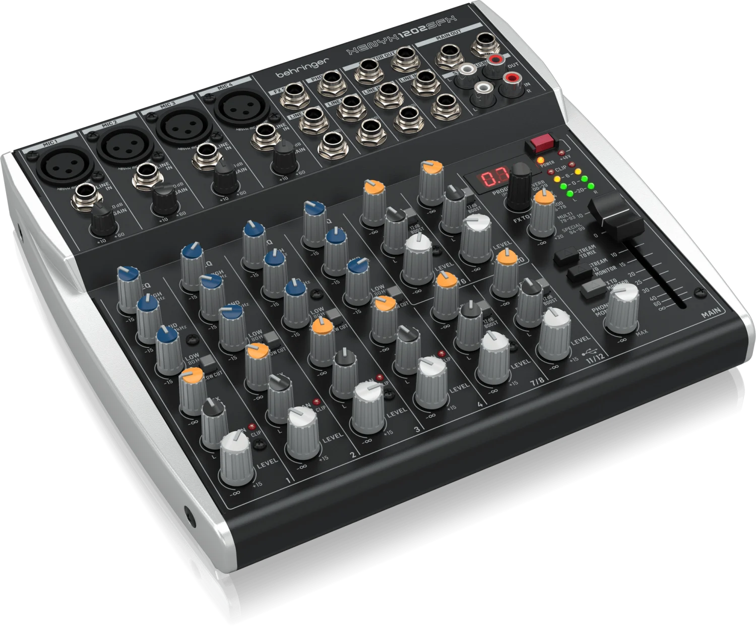מיקסר 4 מונו, 4 סטריאו Behringer Xenyx 1202SFX USB - תמונה 2