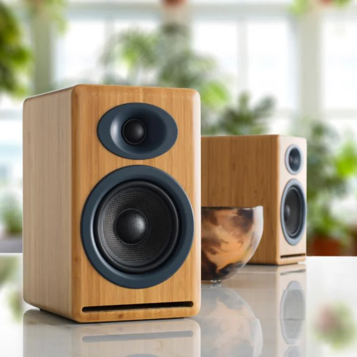 Audioengine P4 - רמקולים פסיביים 4 אינץ' עם גימור עץ במבוק - תמונה 3