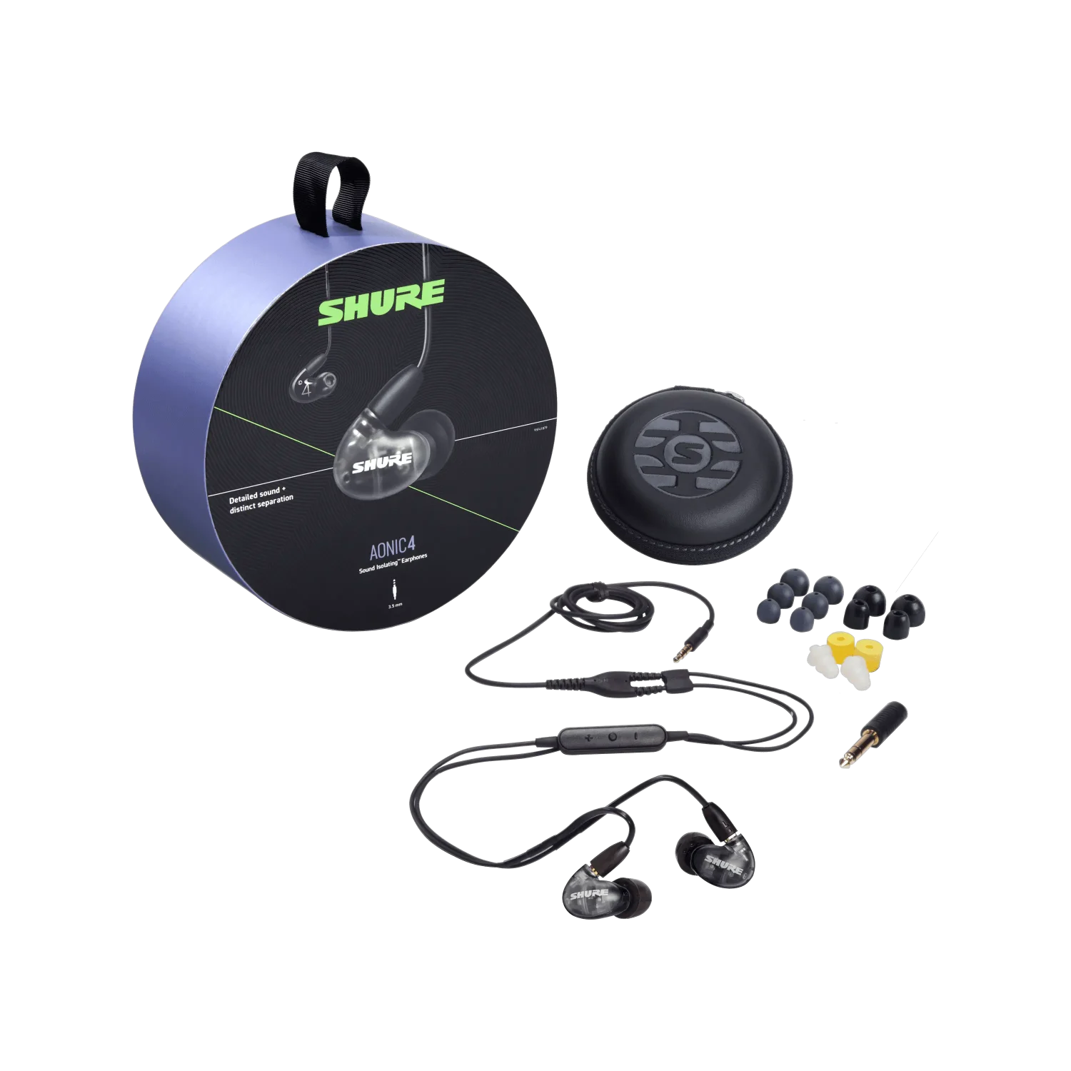 אוזניות Shure AONIC 4 In-ear בצבע שחור - תמונה 2