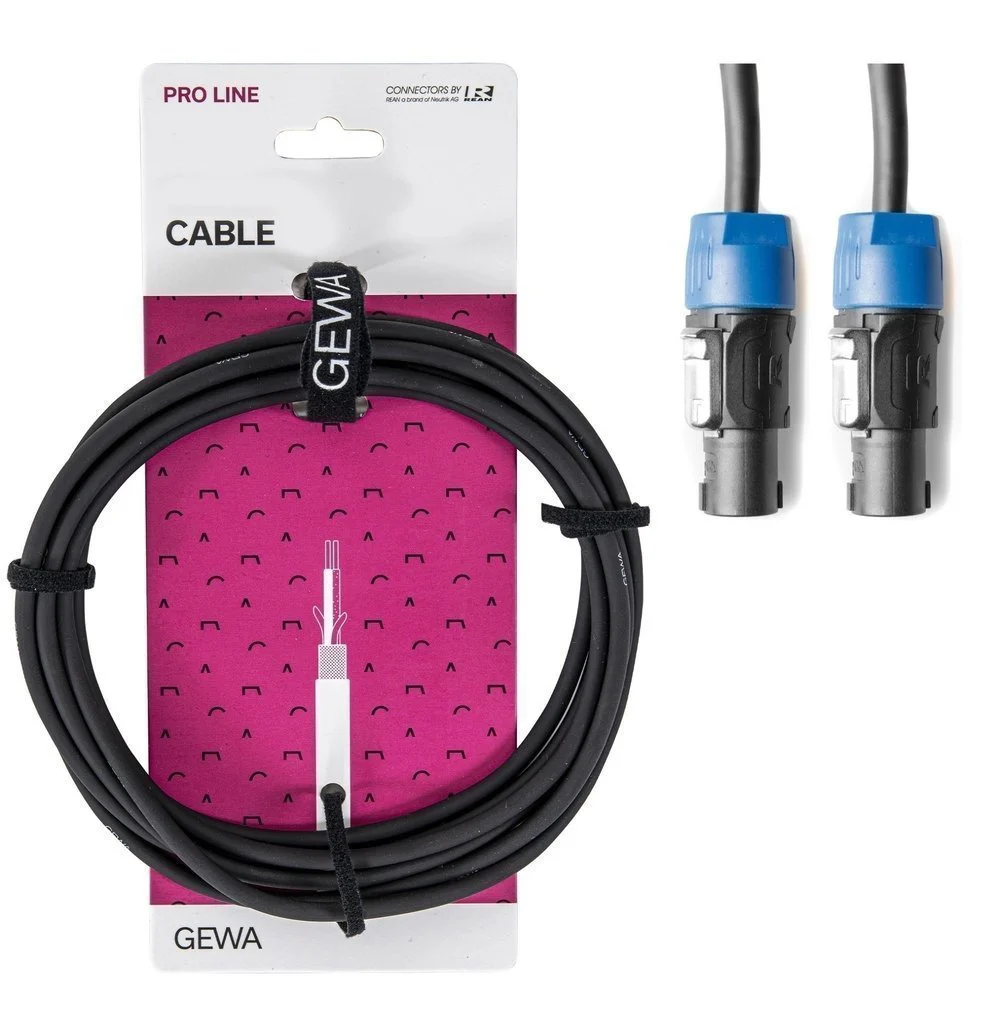 כבל Speaker מקצועי באורך 10 מטר Speaker connection מסדרת PRO LINE מבית GEWA (Germany)