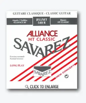 Savarez 540 R Alliance HT Classic Classical Guitar Strings Normal Tension