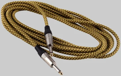 כבל 3מ' PL-PL ציפוי בד Warwick RCL30203 TC GOLD
