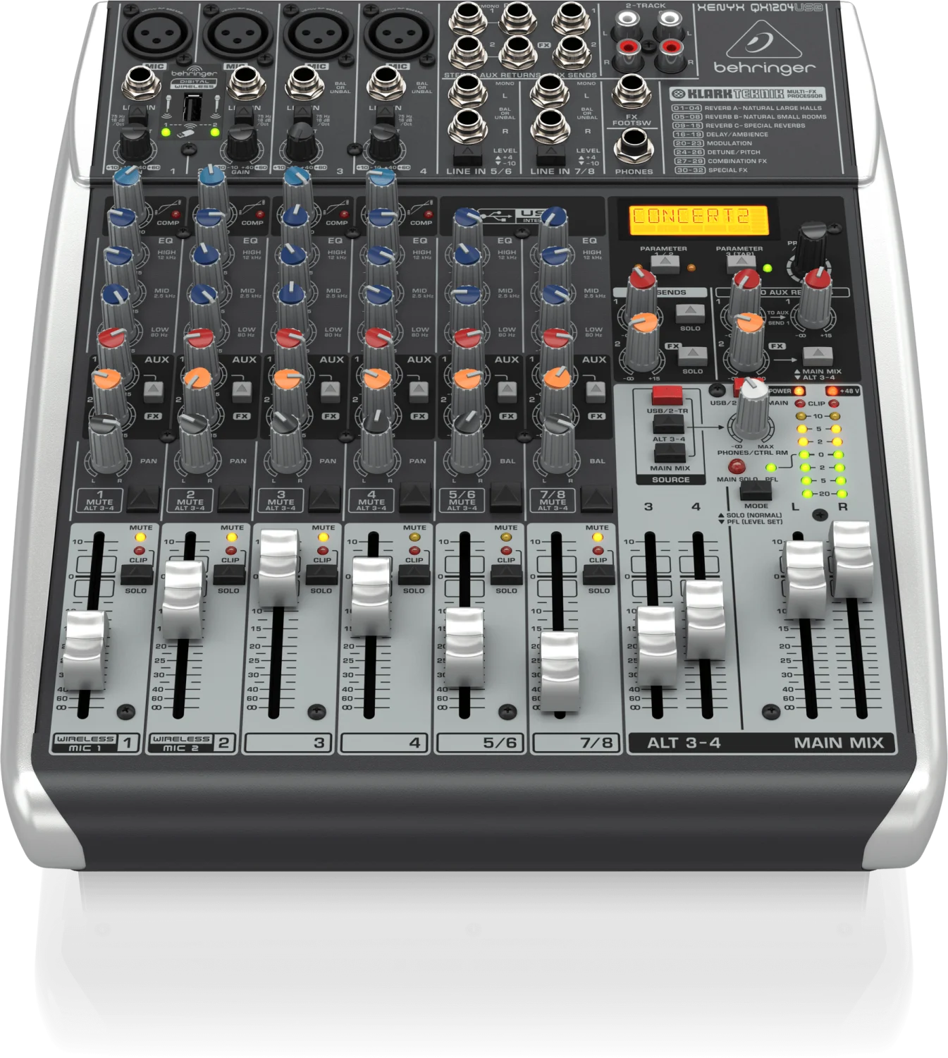 מיקסר 6 ערוצים Behringer QX1204USB - תמונה 5