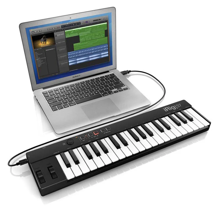 מקלדת שליטה קומפקטית USB MIDI עם 37 קלידים ( מיני ) גם ל mac וגם ל PC - תמונה 2