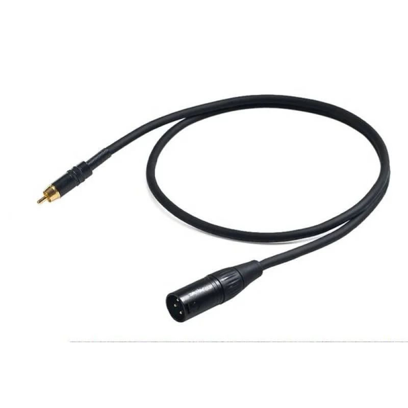 כבל XLR(M) ל RCA באורך 3 מטר מבית Proel