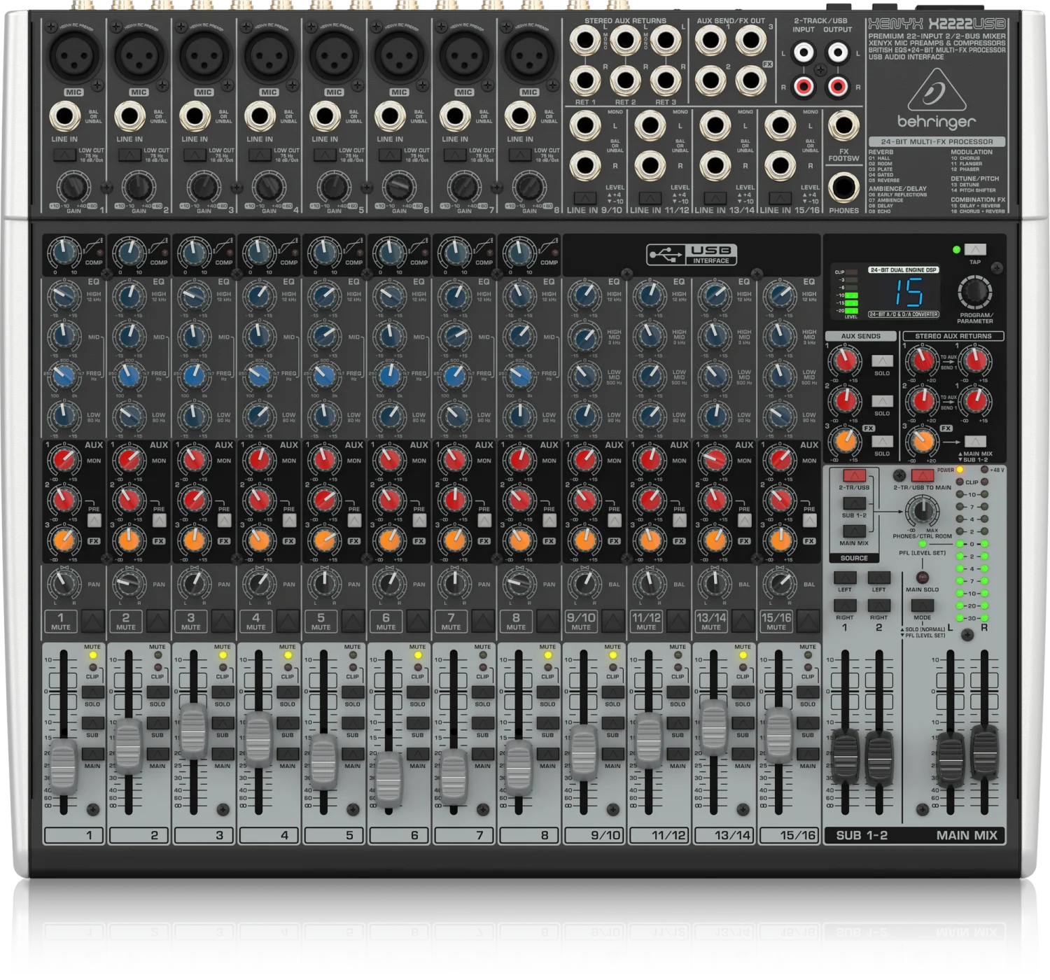 מיקסר Behringer XENYX X2222USB