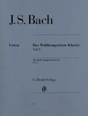 ספר תווים Bach The Well-Tempered Clavier 1