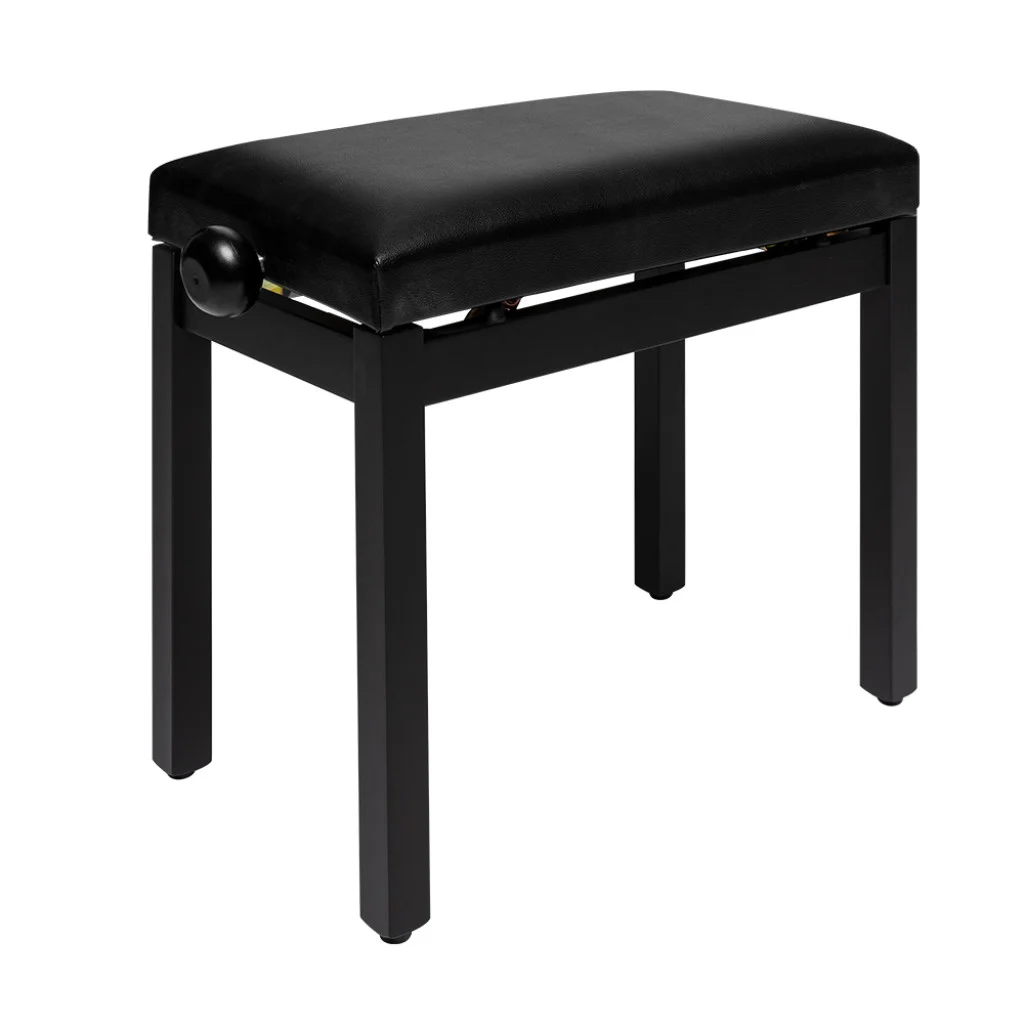 כיסא פסנתר מתכוונן עם מושב וייניל מאט Stagg PB36 BKM SBK - תמונה 2