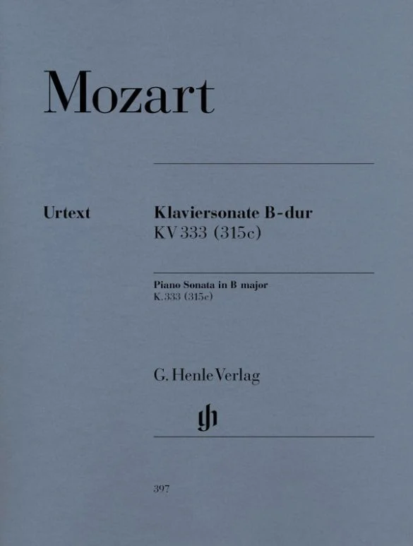 ספר תווים Mozart: Piano Sonata B flat major K. 333 (315c)