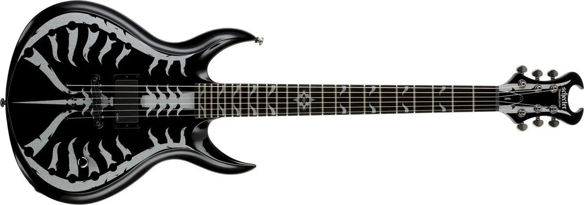 גיטרה חשמלית Schecter Devil Spine Bio-Tech Spine Graphic