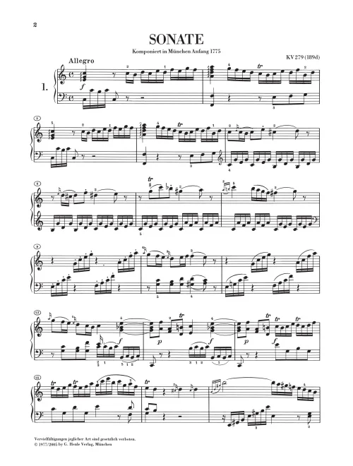 ספר תווים Mozart Piano Sonatas, Volume I - תמונה 3