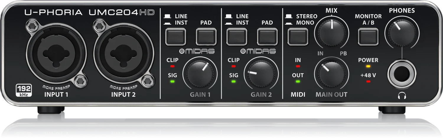 כרטיס קול דגם UMC204HD מבית BEHRINGER - תמונה 5