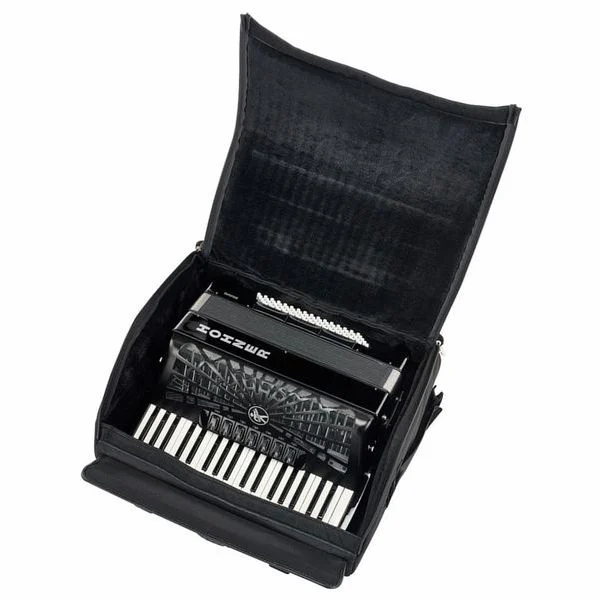 אקורדיון 80 בס Hohner Bravo III 80 Black silent key - תמונה 9