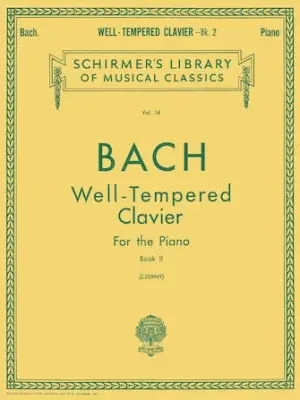 ספר תווים Bach Well Tempered Clavier - Book 2 Schirmer