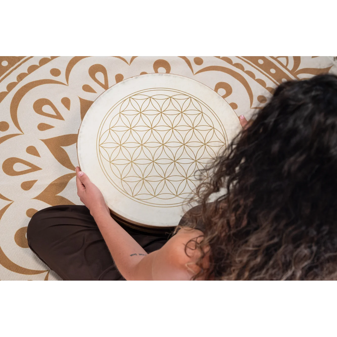 תוף אוקיינוס 18 אינץ' Meinl | Flower Of Life - תמונה 4