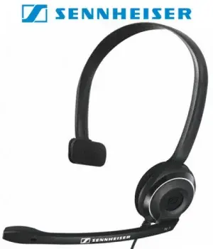 אוזניה חוטית עם מיקרופון למחשב sennheiser PC 7-USB