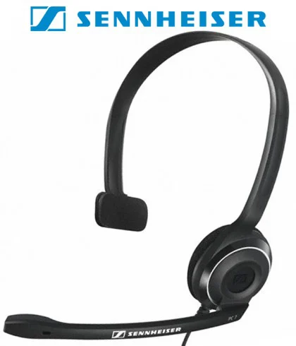 אוזניה חוטית עם מיקרופון למחשב sennheiser PC 7-USB