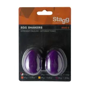 זוג ביצי שייקר בצבע סגול Stagg EGG2 PP
